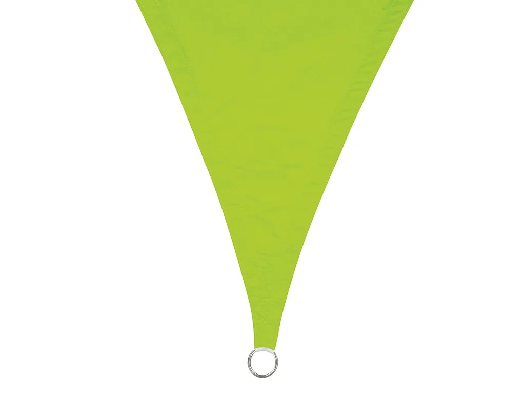 Sonnensegel 3.6 x 3.6 m, quadratisches Sonnensegel für Garten und Terrasse, wasserabweisendes Polyester 160 g/m², UV-Schutz 90%, atmungsaktives Sonnensegel mit Edelstahlringen, limettengrün