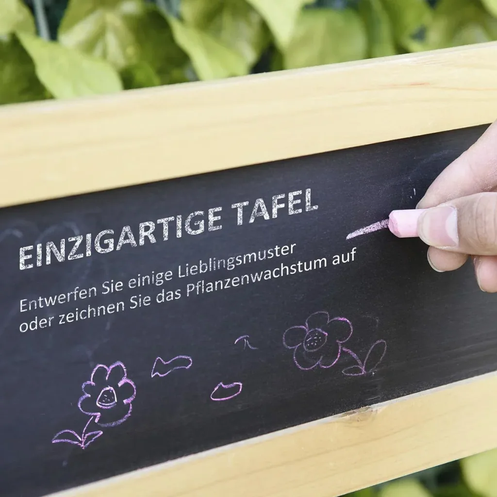Pflanztisch Gärtnertisch mit 8 Haken Schublade Ablage Blumentisch aus Holz für Garten Terrasse Natur 151 x 45,5 x 143 cm
