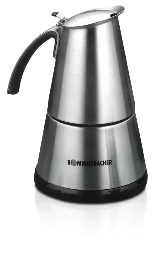 Espressokocher „EKO 364/E“, 365 Watt, Edelstahl, Silberfarben
