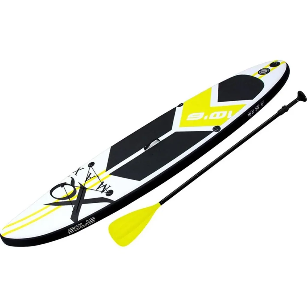 Special Edition Sup board set - 6-teilig mit FREE SUP Chair - Bis zu 150 kg - 320 cm - Aufblasbar - Gelb/Schwarz