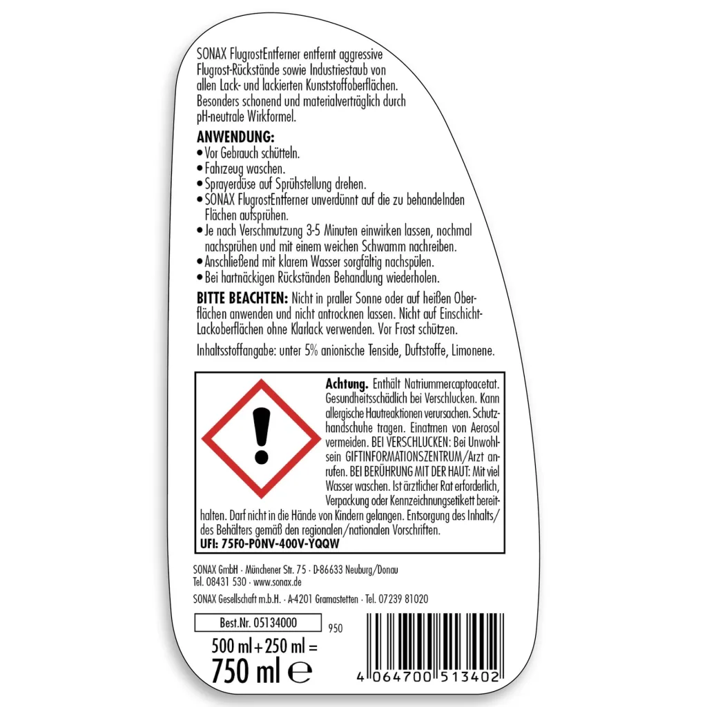 Flugrost Entferner 750 ml