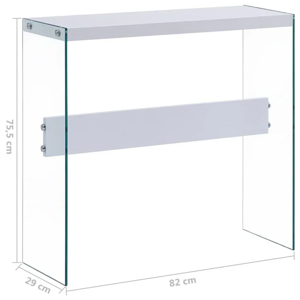 Wandtisch 82x29x75,5 cm MDF weiß