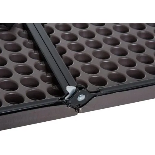 Klapptisch Campingtisch 86x86cm Metall Kaffeebraun