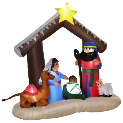 Aufblasbarer Weihnachtsbogen Bibel-Bogen von Jesus' Geburt Weihnachtsdekoration 1,8 m