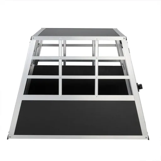 Hundetransportbox XL 98x70x51cm Aluminium