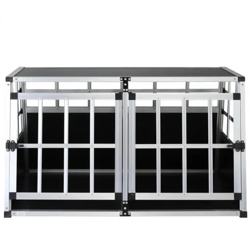 Hundetransportbox XL 98x70x51cm Aluminium
