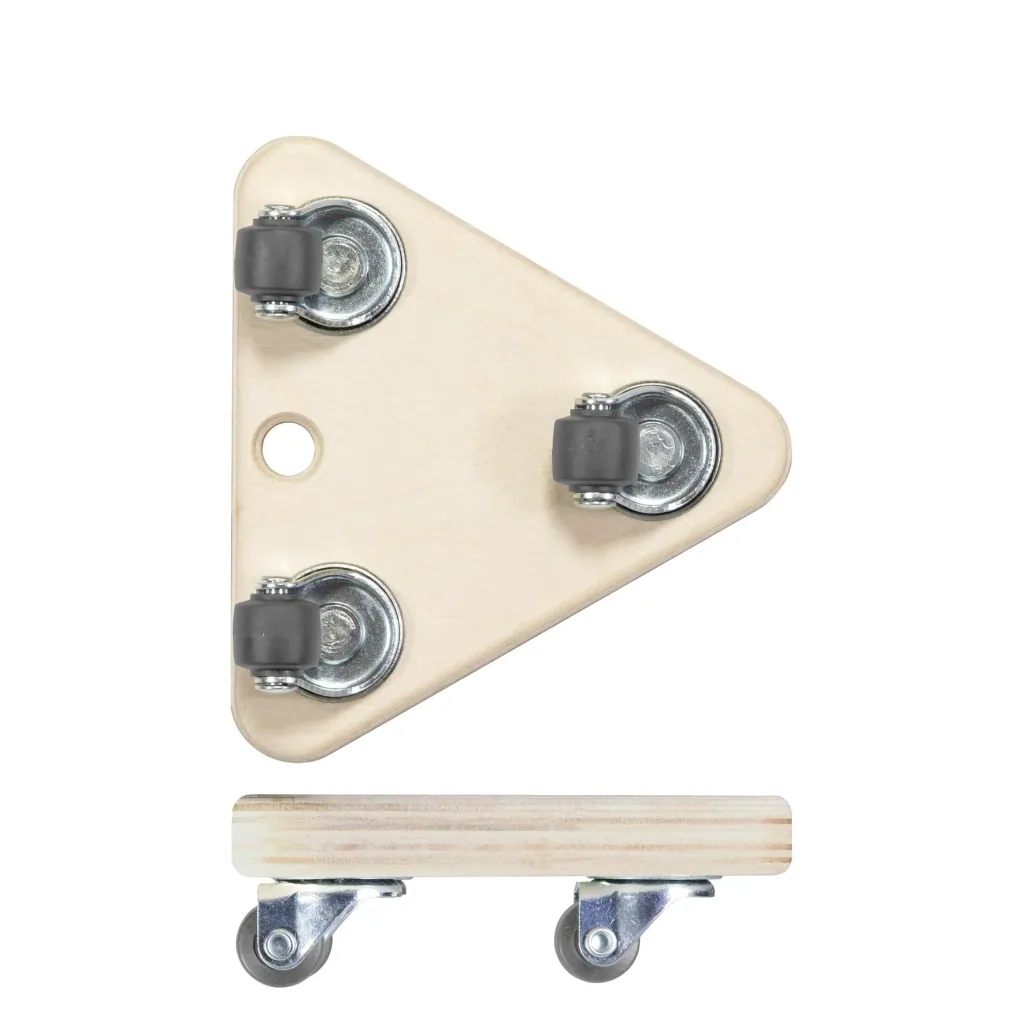 Transporthilfe MM 1313, 14 x 14 x 14 x 4,5 mm, softe Rollen Ø 20 mm, Multiplexplatte Birke FSC®, Tragkraft 100 kg