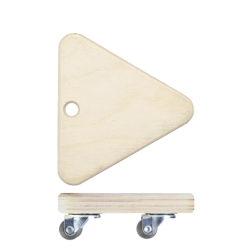 Transporthilfe MM 1313, 14 x 14 x 14 x 4,5 mm, softe Rollen Ø 20 mm, Multiplexplatte Birke FSC®, Tragkraft 100 kg