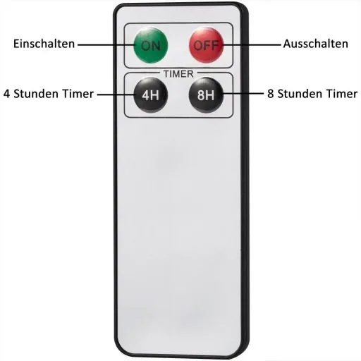 LED-Weihnachtsbaumkerzen 30er-Set mit Fernbedienung Multicolor