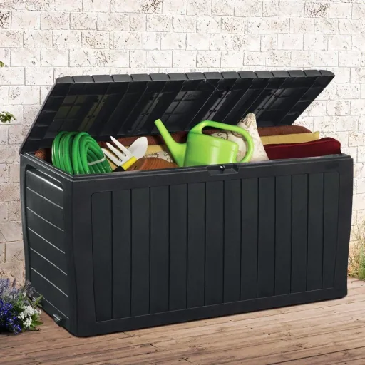 Aufbewahrungsbox Marvel Plus anthrazit 117x45x57cm mit Rollen
