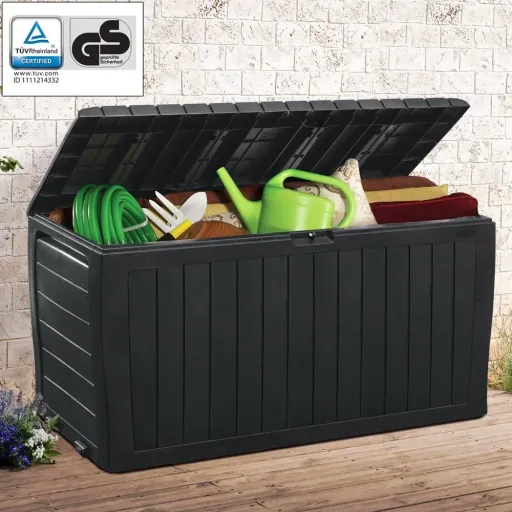 Aufbewahrungsbox Marvel Plus anthrazit 117x45x57cm mit Rollen