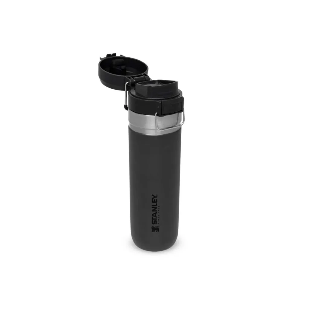 Quick Flip Water Bottle 0,7 l, Charcoal, Vakuumisolierung, Sicherheitsverschluss