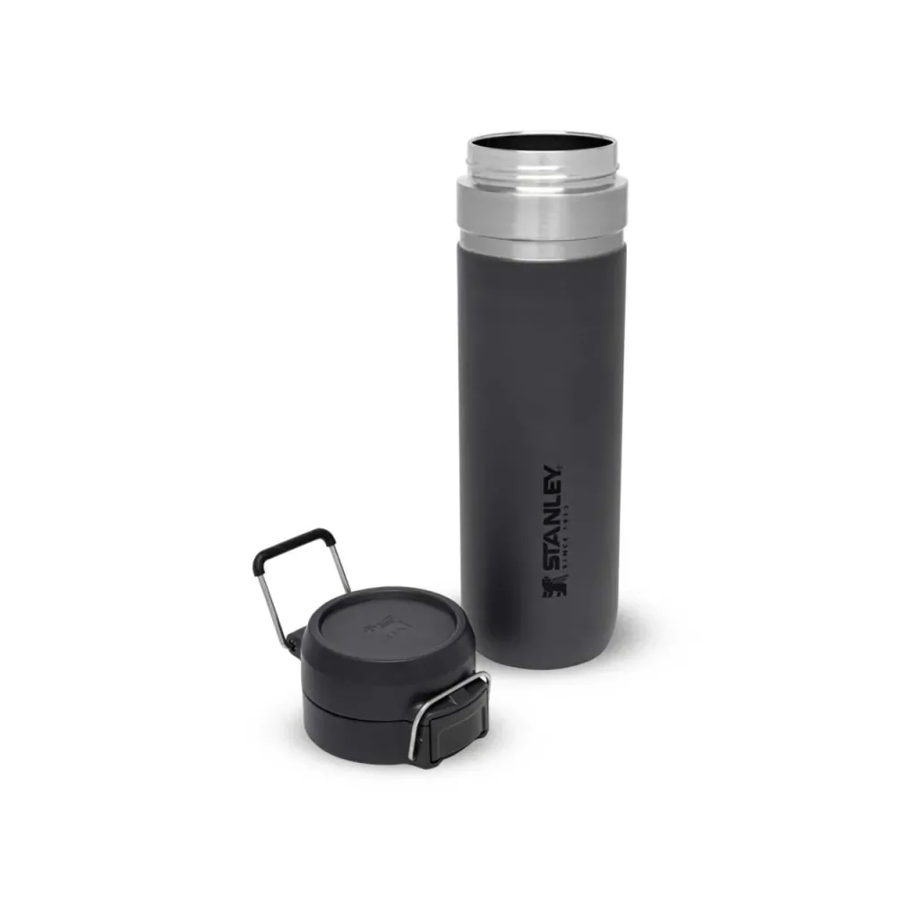 Quick Flip Water Bottle 0,7 l, Charcoal, Vakuumisolierung, Sicherheitsverschluss