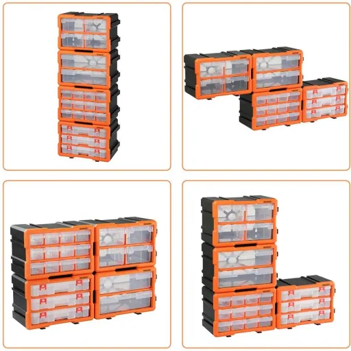 Organizer - Komplettset - 72 Fächer