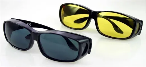 Tag- und Nacht-Überbrille 2er Set