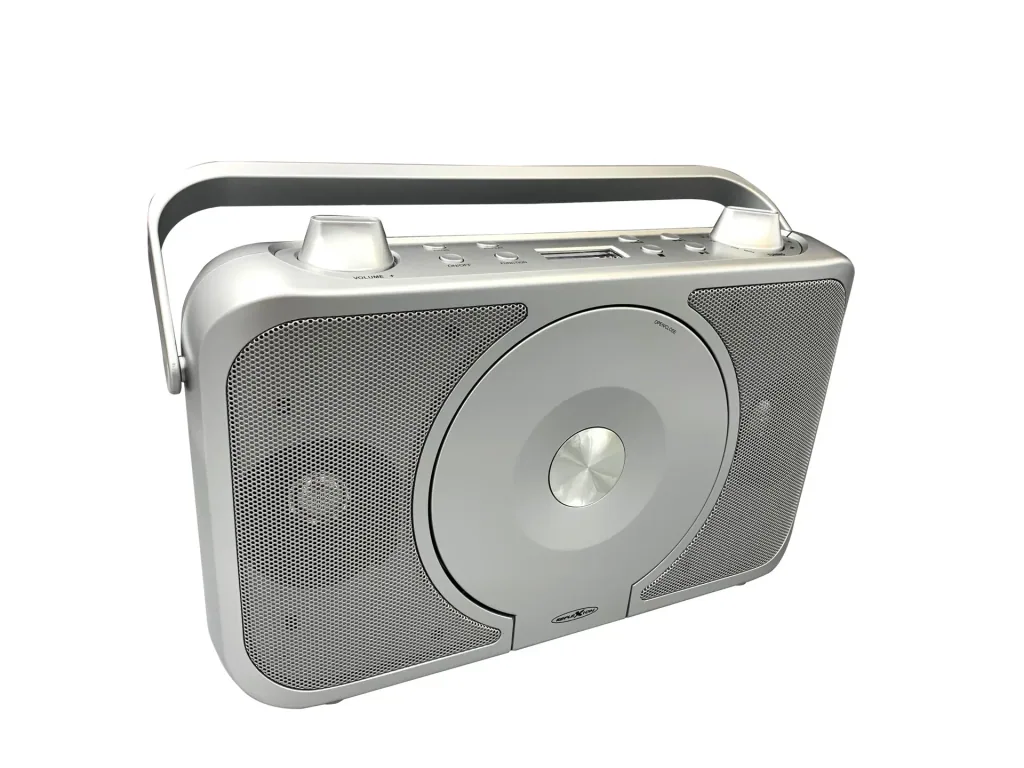 Vertikale Boombox mit CD und AUX-IN