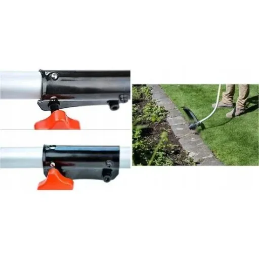 Benzin-Grasschneider mit teilbarem Schneidausleger und Kinzo Gartenabfallsack 30L - 40cm Schnittbreite