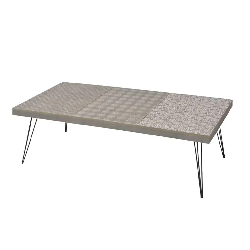 Couchtisch 120x60x38 cm grau