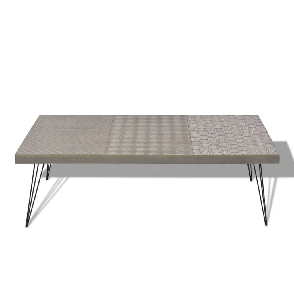 Couchtisch 120x60x38 cm grau