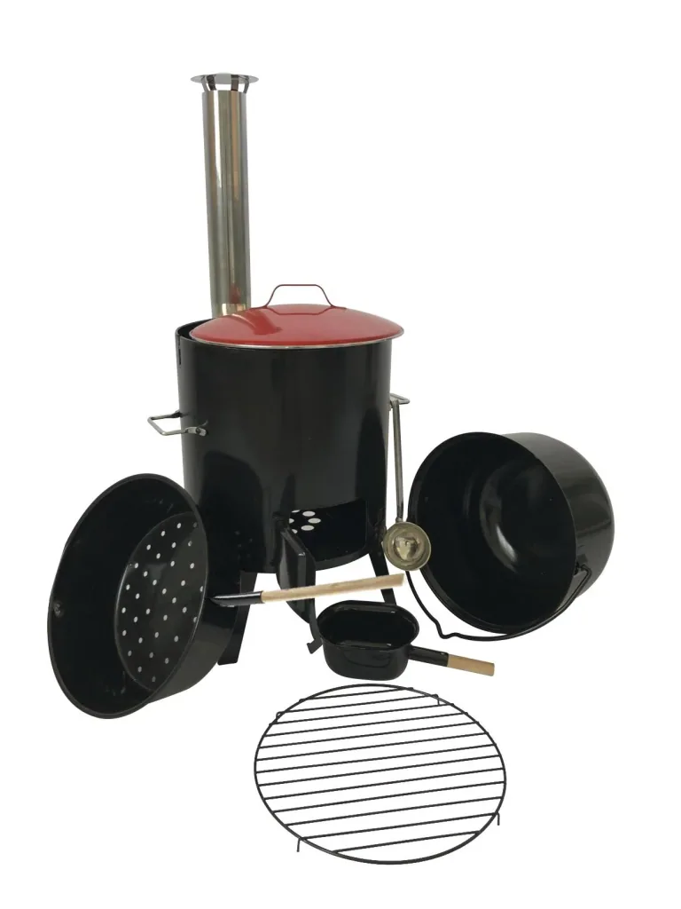 Gulaschkanone, Gulaschofen, Eintopfofen, "Szeged" + GRATIS dazu: Schöpfkelle, Edelstahl, 23 cm