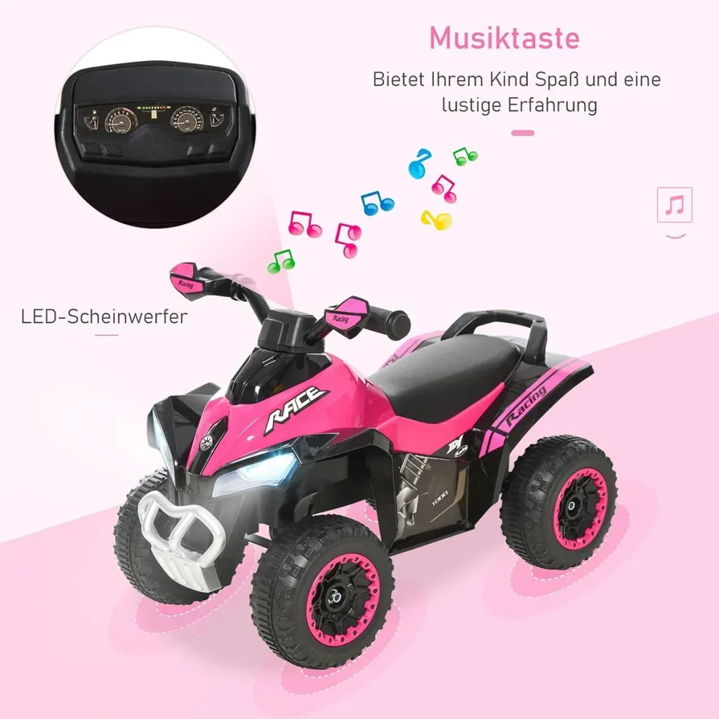 Rutscherfahrzeug mit Licht und Musik gelb