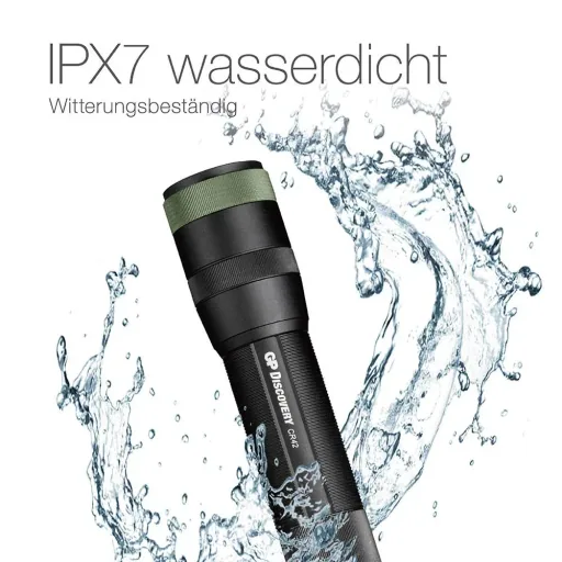 DISCOVERY wiederaufladbare Akku Taschenlampe mit 1000 Lumen, IPX7