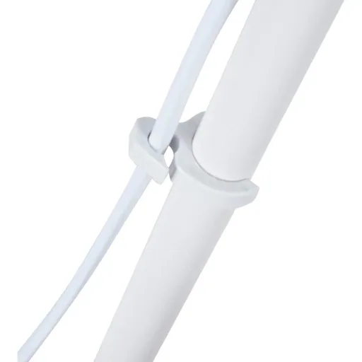 Stehlampe Tripod Schlafzimmer Standleuchte Stehleuchte 40W Metall weiß ?48 x 156 cm