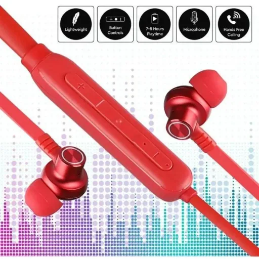 VT-6166 Headset Sport bluetooth - In-Ear-Kopfhörer - rot