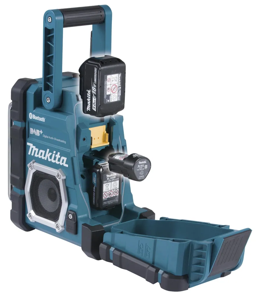 Akku-Baustellenradio 7,2V - 18V mit DAB+ und Bluetooth DMR112