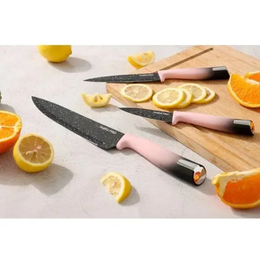 Küchenmesser-Set -mit Standard- 8-teilig - Rosa