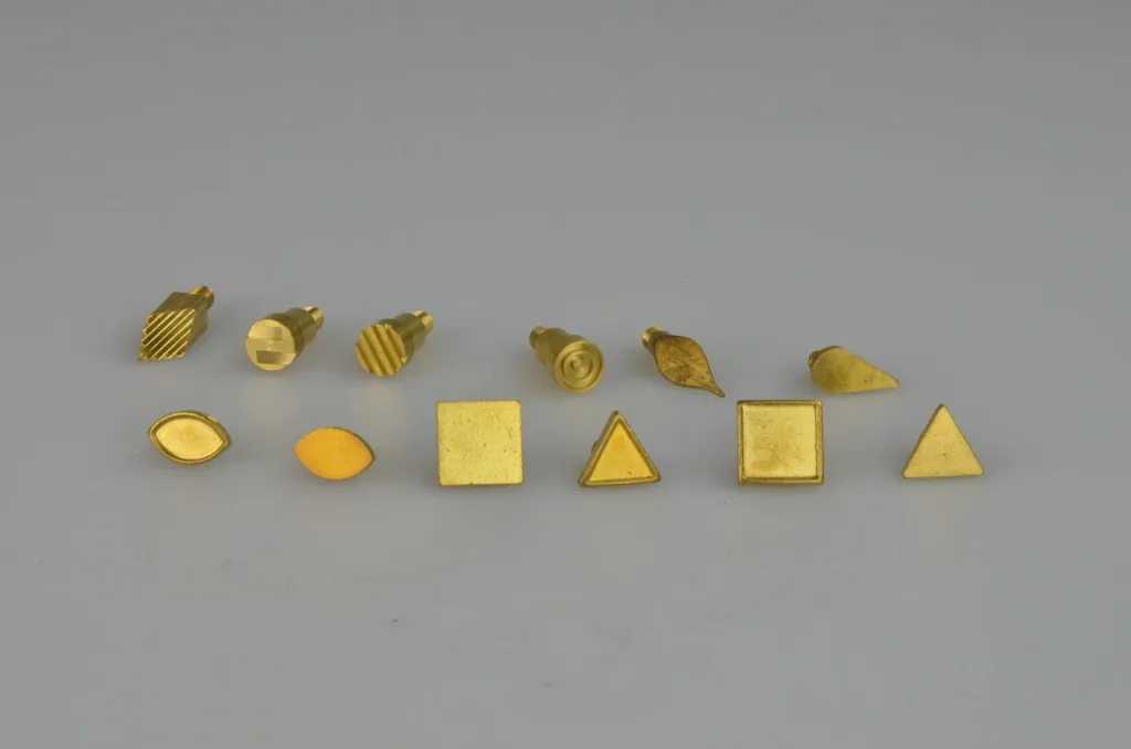 Brennstempel Set 12-teilig, Quadrat, Dreieck usw.