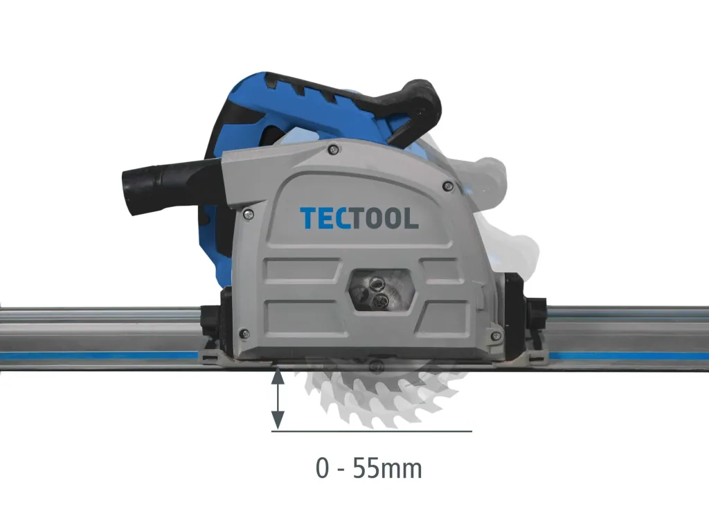 Tauchsäge, 1200 W mit Führungsschiene, 70 cm