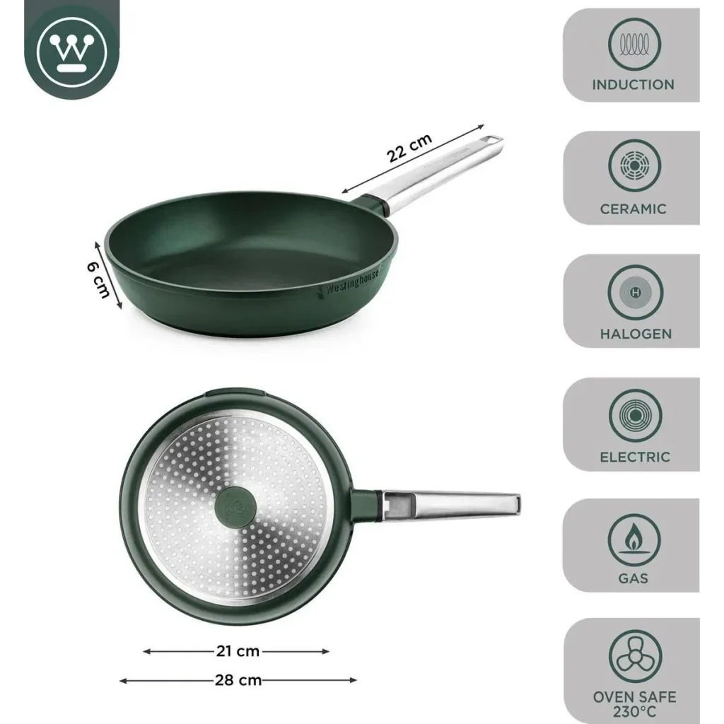 Performance Series Topfset - Grillpfanne 28 cm + Bratpfanne 28 cm - Grün