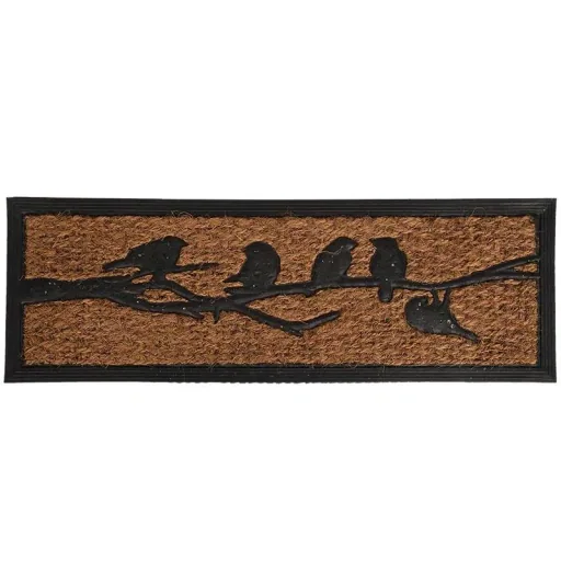 Türmatte Gummi/Kokos Vögel auf Ast, 75 x 25 x 0,9 cm