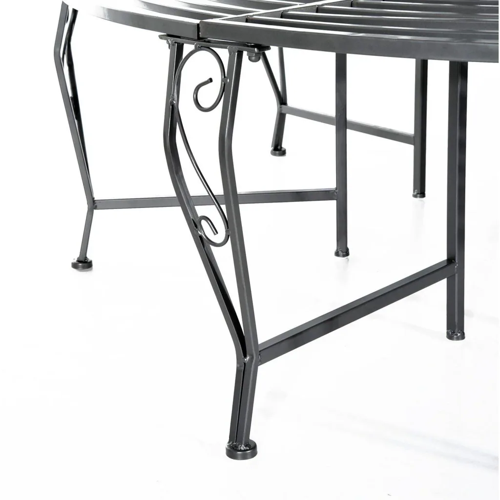 Baumbank Rundbank 360° Metall Ø160cm