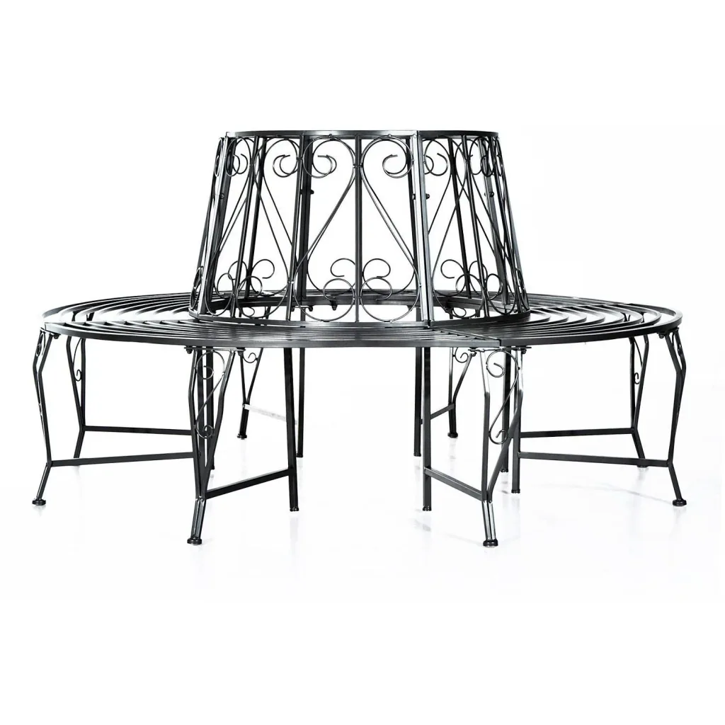 Baumbank Rundbank 360° Metall Ø160cm