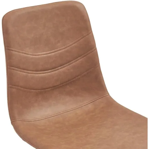 Esszimmerstühle 2-Sitzer Kunstleder braun
