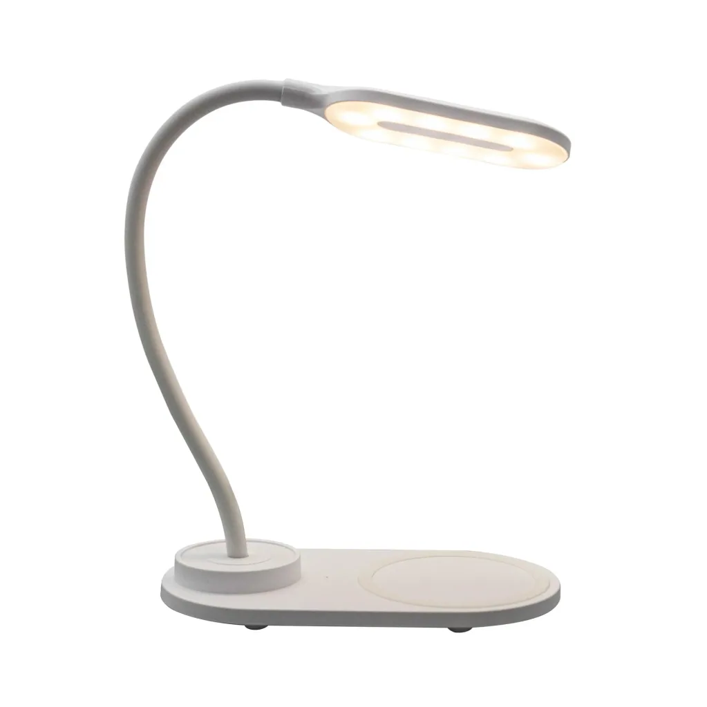 LED Schreibtischlampe mit QI Ladepad 5 Watt, Lichfarbe umschaltbar