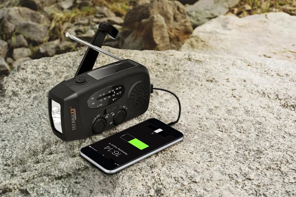 Solar Kurbel Radio mit Taschenlampe