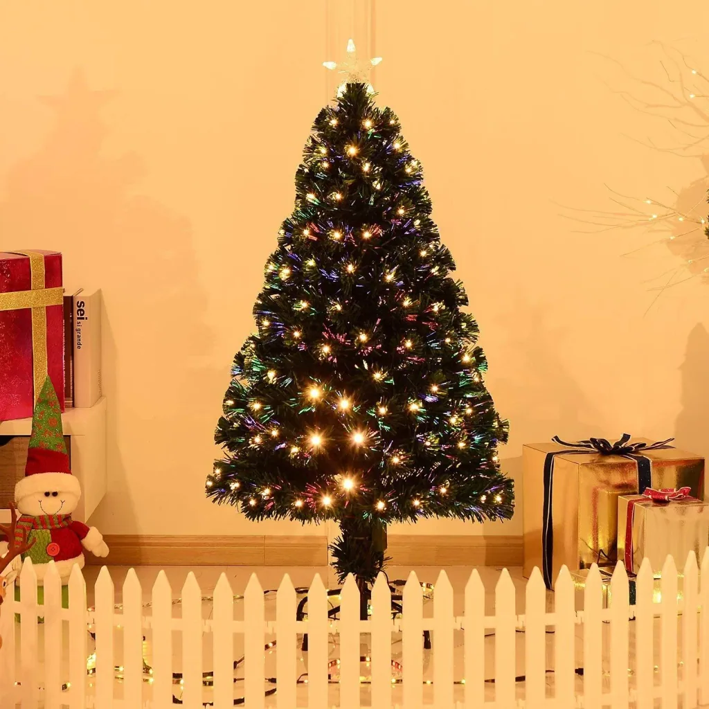 Weihnachtsbaum Tannenbaum LED Lichtfaser 8 Lichtmodi 120cm
