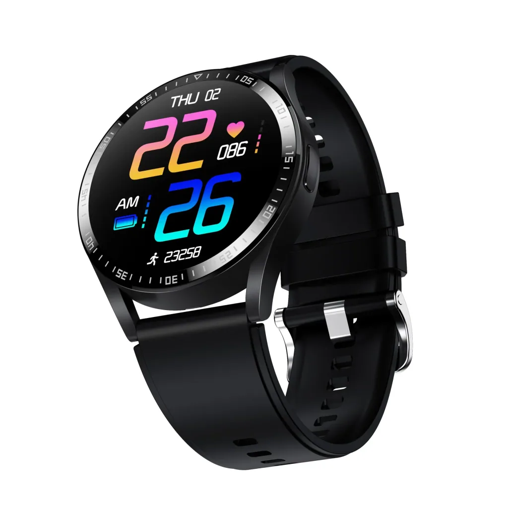 Bluetooth Smartwatch mit Puls, Blutdruck und Blutsauerstoff Sensor, IPS Display