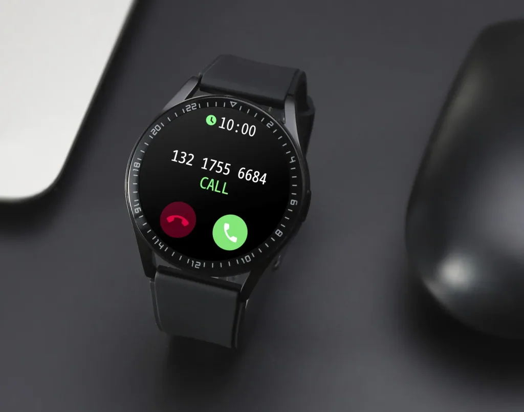 Bluetooth Smartwatch mit Puls, Blutdruck und Blutsauerstoff Sensor, IPS Display