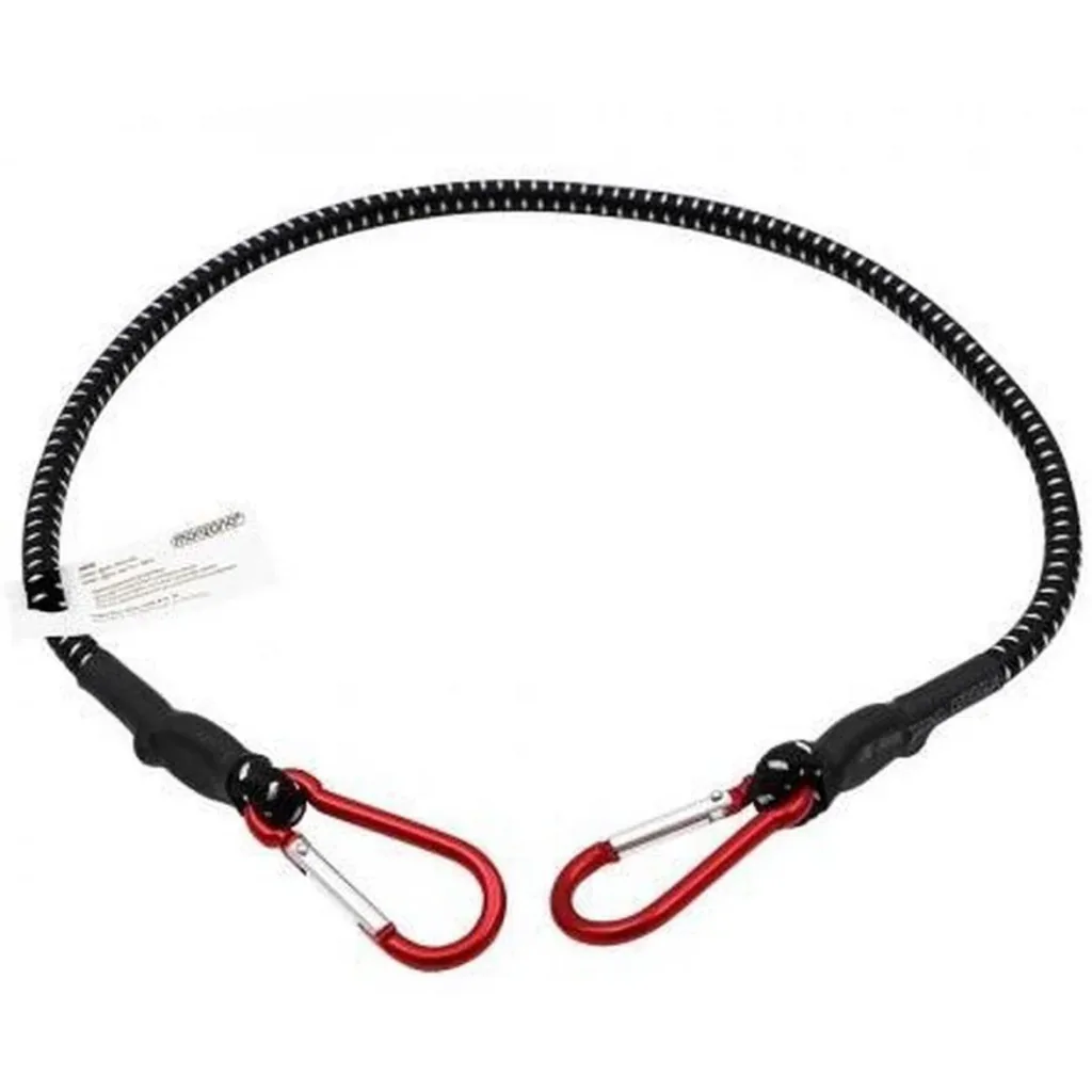Schnellspanngurte mit Karabiner 2 Stück - 100 x 1cm schwarz weiß rot