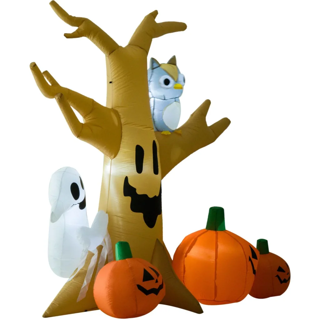 Halloween aufblasbarer Spukbaum mit Beleuchtung 240 cm
