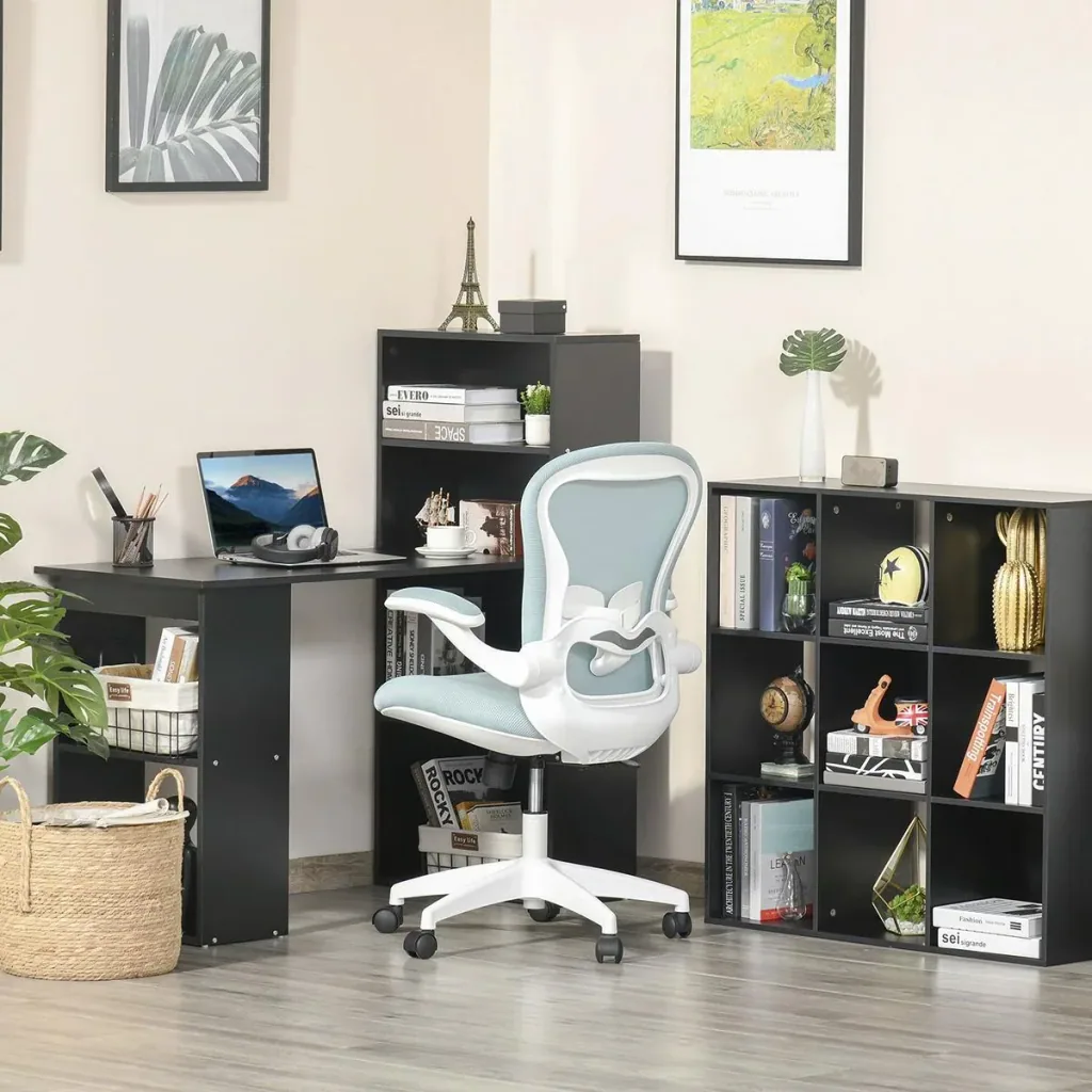 Bürostuhl mit Mesh-Gewebe Schreibtischstuhl Höhenverstellbarer Gaming-Stuhl Home-Office ergonomisches Design Schaumstoff
