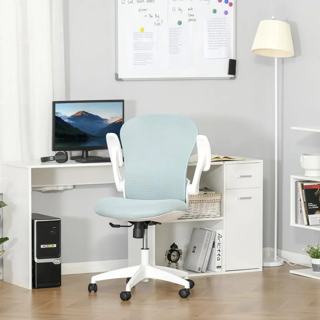 Bürostuhl mit Mesh-Gewebe Schreibtischstuhl Höhenverstellbarer Gaming-Stuhl Home-Office ergonomisches Design Schaumstoff