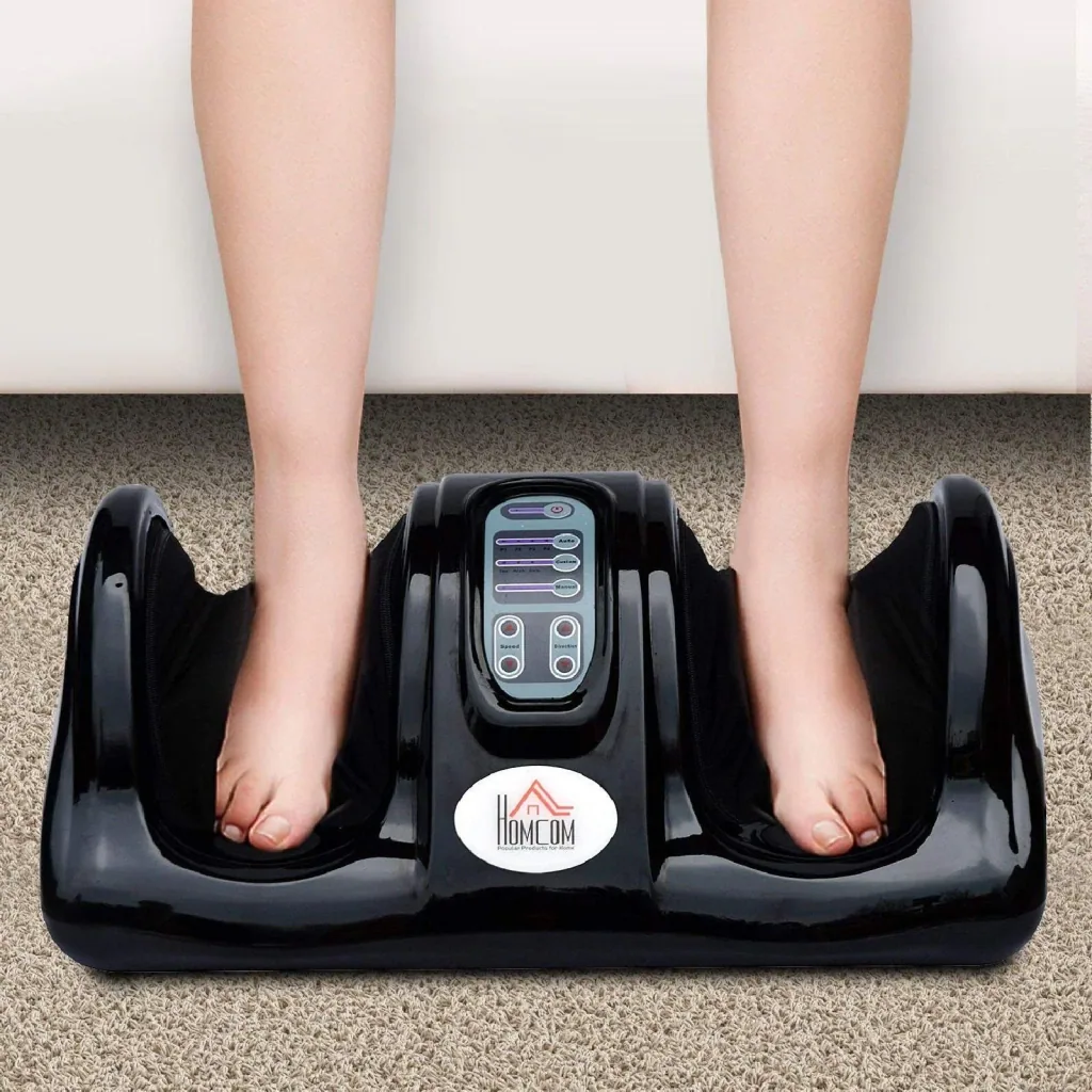 Fußmassagegerät Reflexzonenmassage mit Fernbedienung Schwarz
