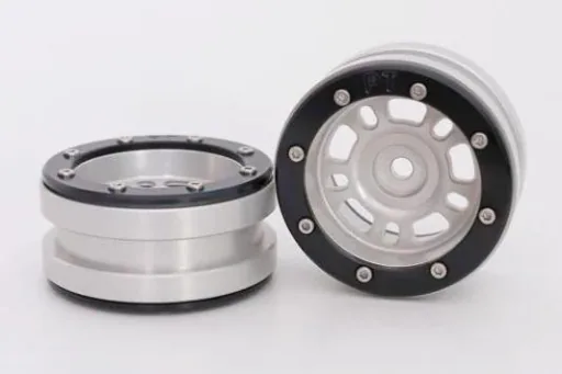 Beadlock Wheels PT- Distractor Silber/Schwarz 1.9 (2 St.)