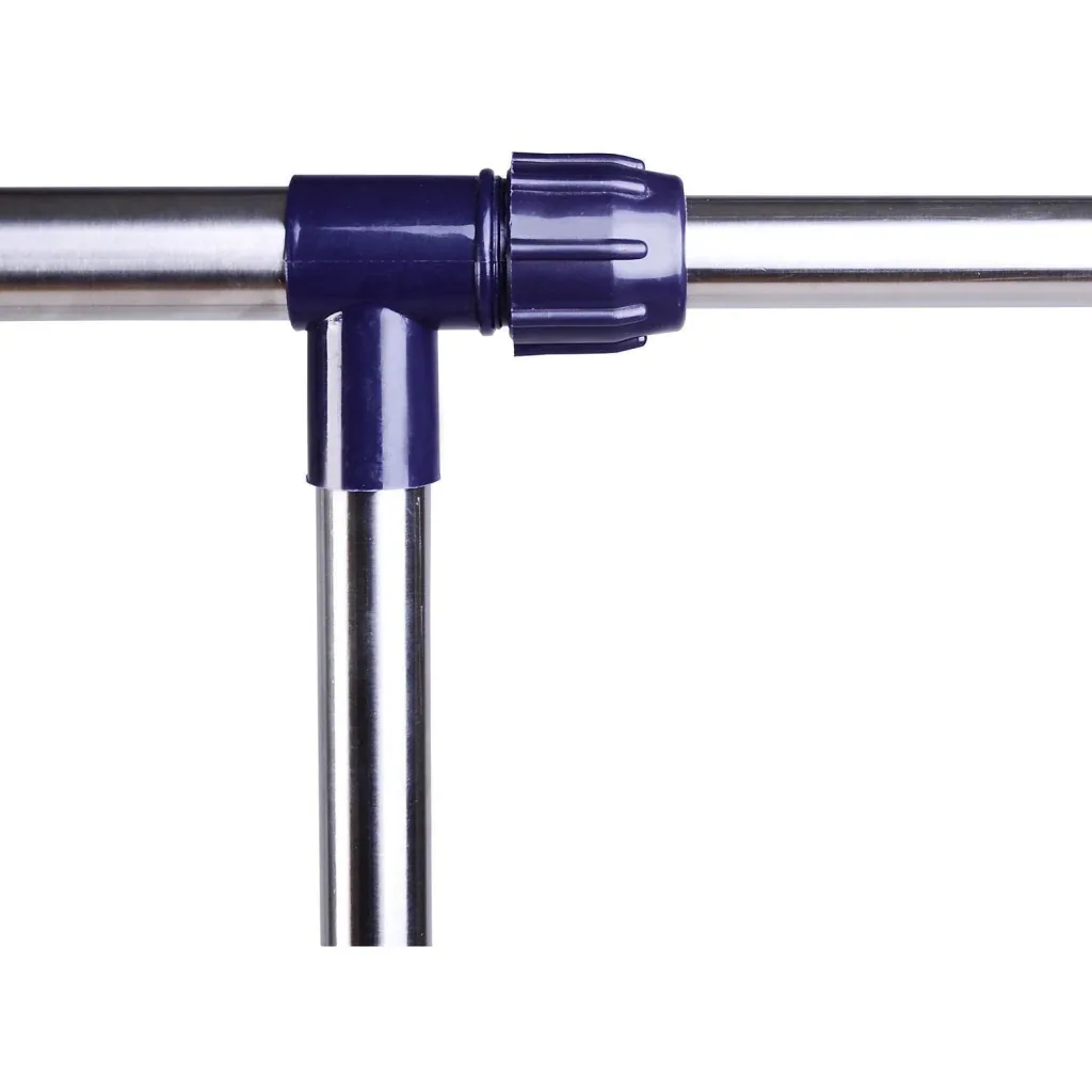 Garderobenständer Edelstahl Kleiderständer rollbar Breite und Höhe verstellbar
