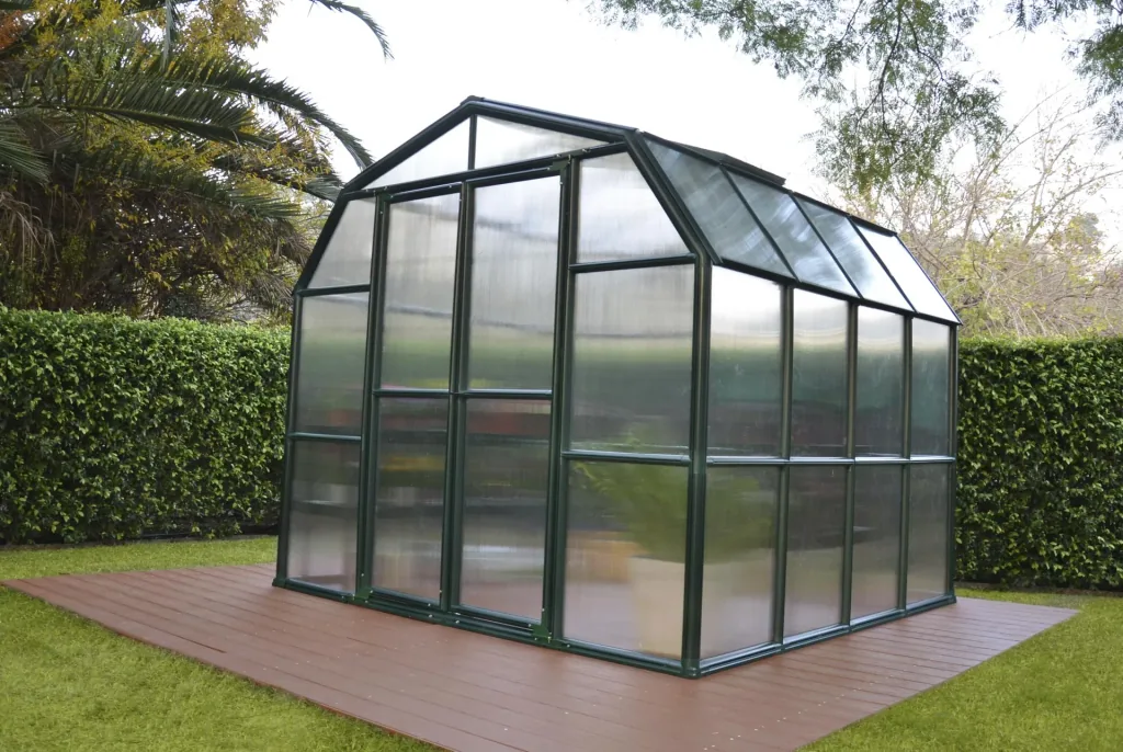 Kunststoff Gewächshaus Grand Gardener 44 mit Fundament, 267 x 264 x 238 cm